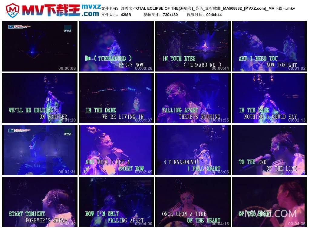 郑秀文-TOTAL ECLIPSE OF THE(演唱会)_英语_流行歌曲_MA508882